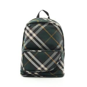 Burberry SHIELD Backpack Nylon Green Multicolor